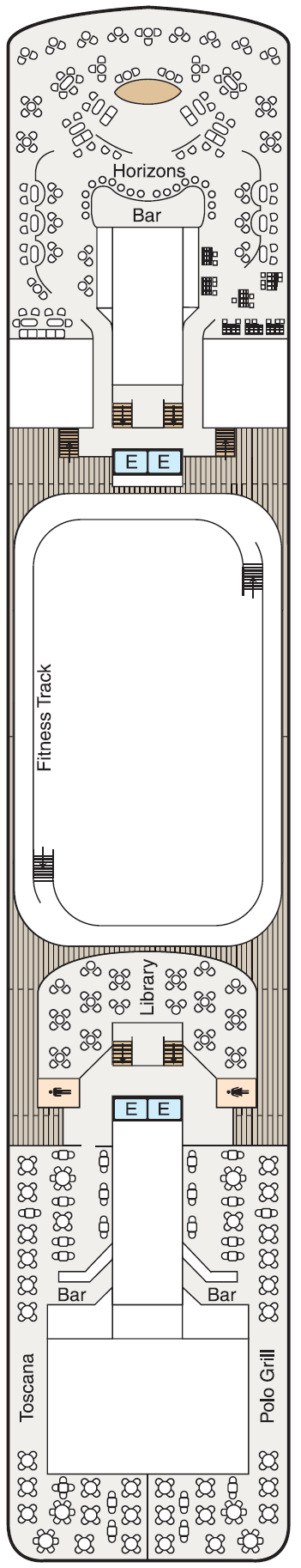 Deck plan for Deck 10