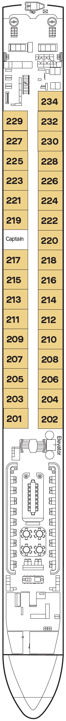 Deck plan for Deck 2