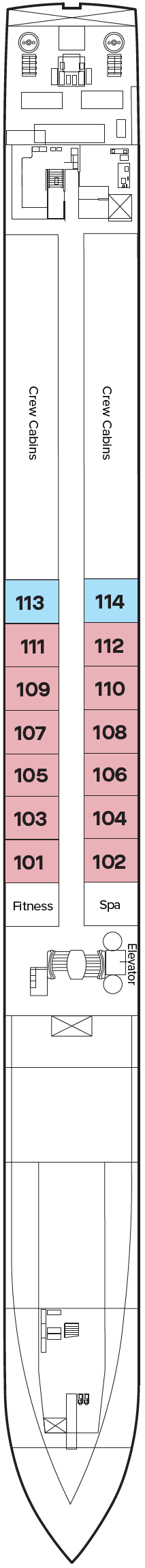 Deck plan for Deck 3