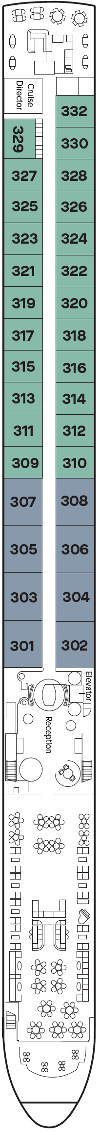 Deck plan for Deck 1