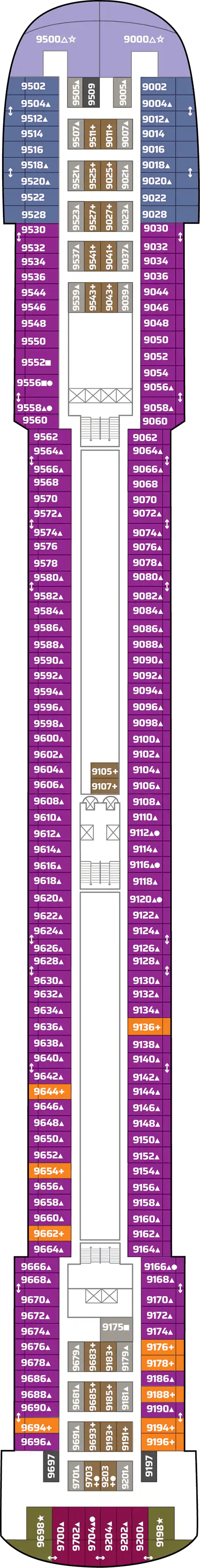 Deck plan for Deck 09 