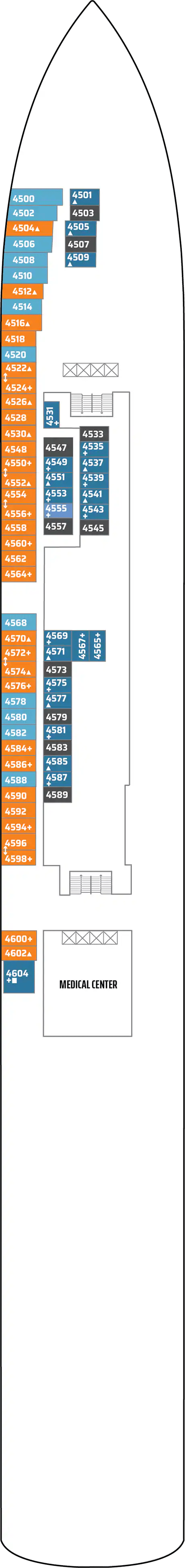 Deck plan for Deck 04