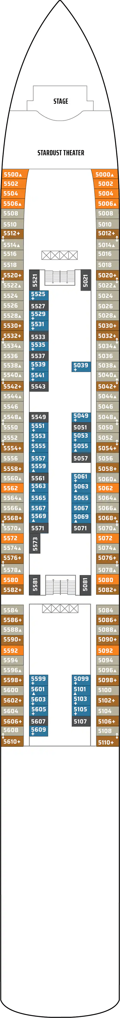 Deck plan for Deck 05