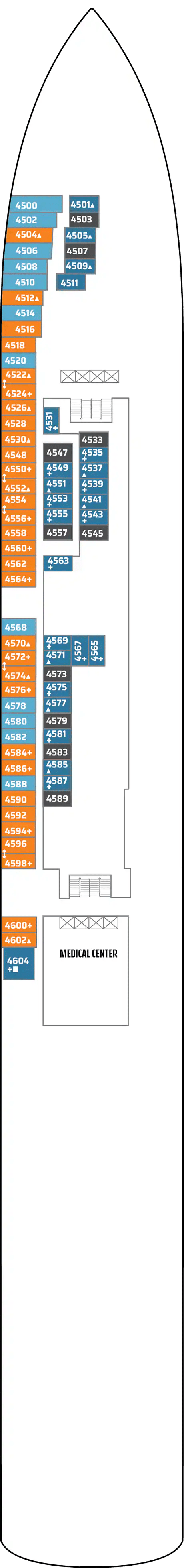 Deck plan for Deck 04