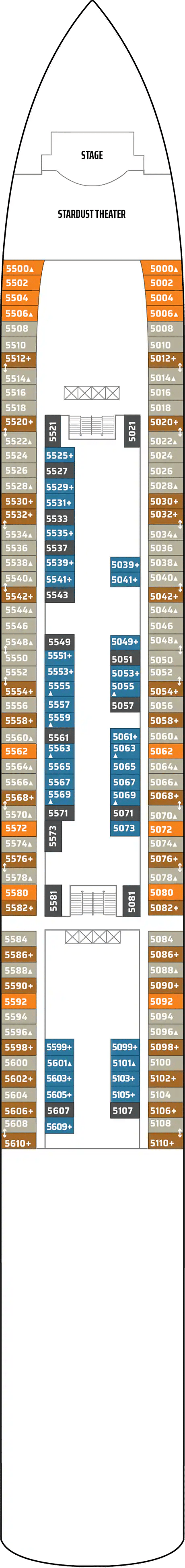 Deck plan for Deck 05
