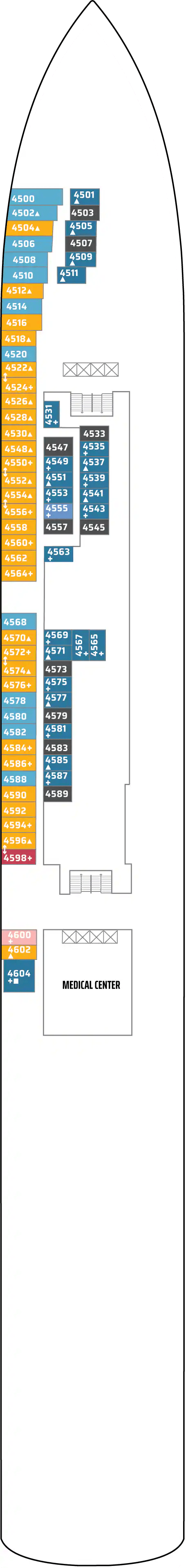 Deck plan for Deck 04