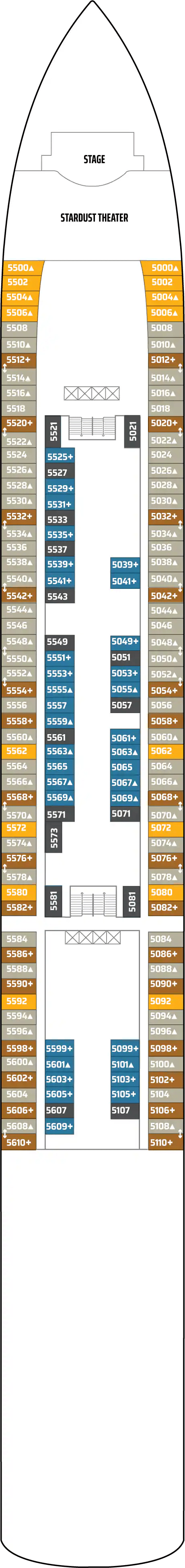 Deck plan for Deck 05