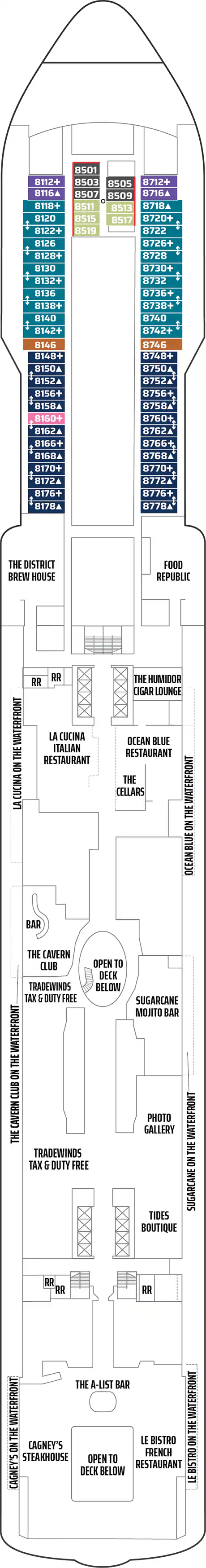 Deck plan for DECK 8