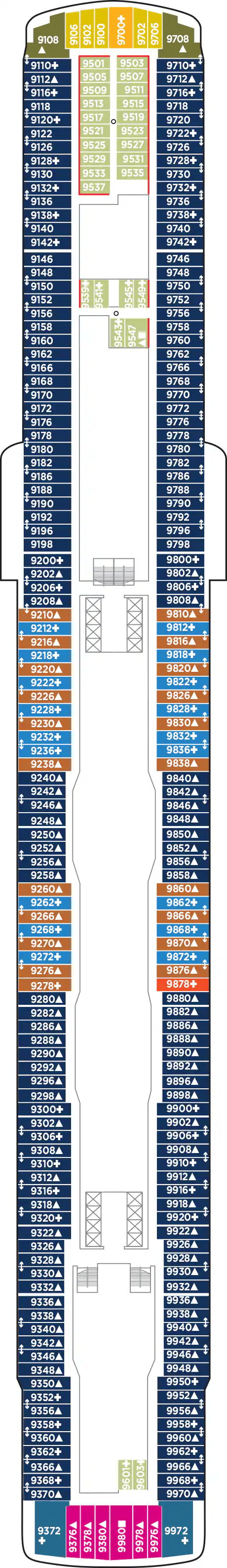 Deck plan for DECK 9