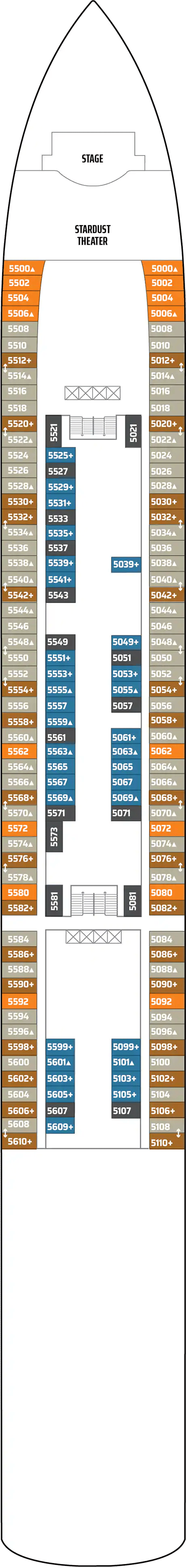 Deck plan for Deck 05