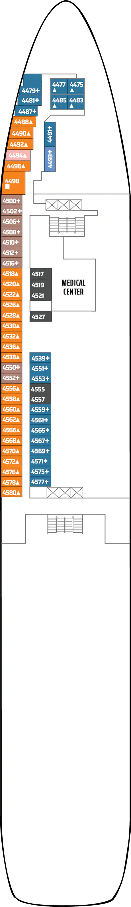 Deck plan for Deck 04