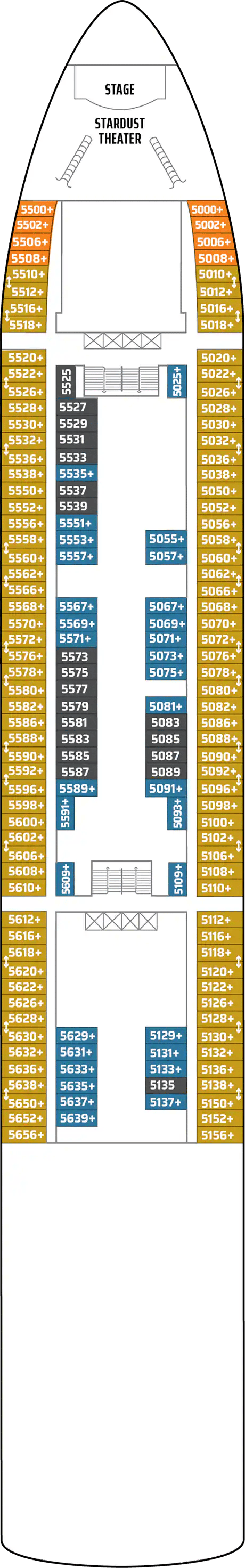 Deck plan for Deck 05