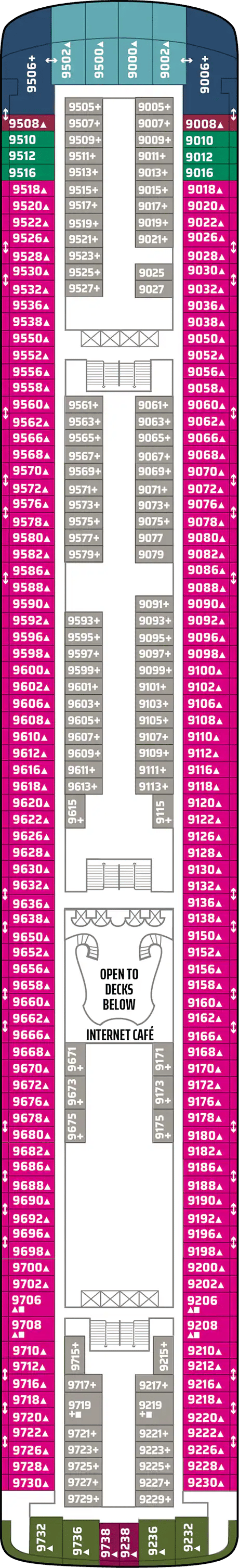 Deck plan for Deck 09