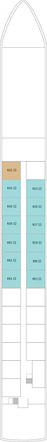 TUI Alma deck plan — Deck 1