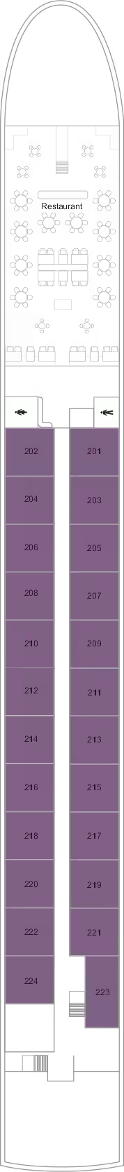 TUI Alma deck plan — Deck 2
