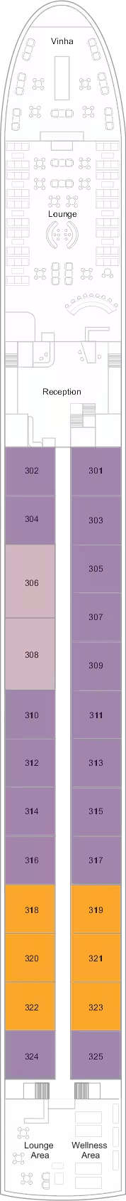 TUI Alma deck plan — Deck 3