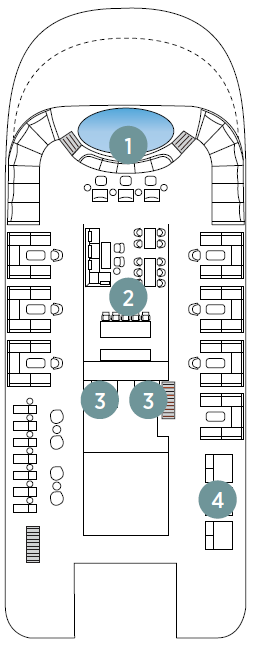 Deck plan for Deck 7 Sky