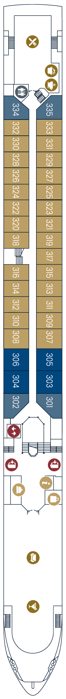 Deck plan for Diamond Deck