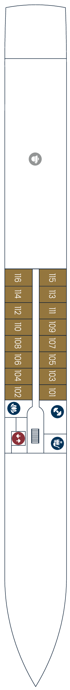 Deck plan for Emerald Deck