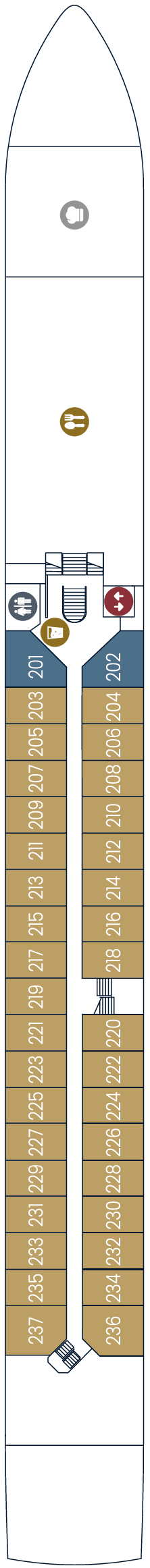 Deck plan for Ruby Deck