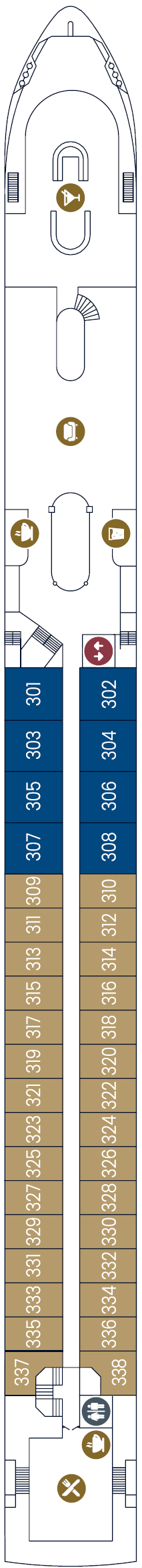 Deck plan for Diamond Deck