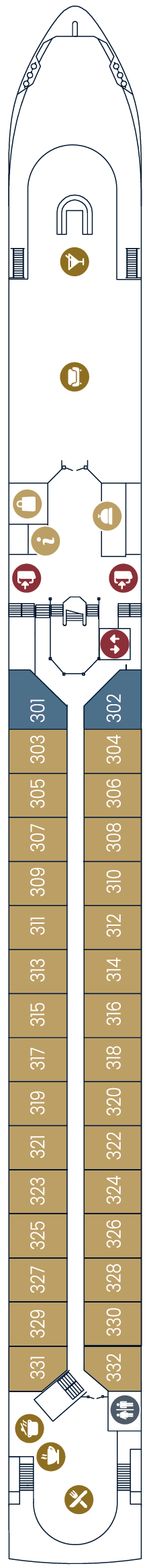 Deck plan for Diamond Deck