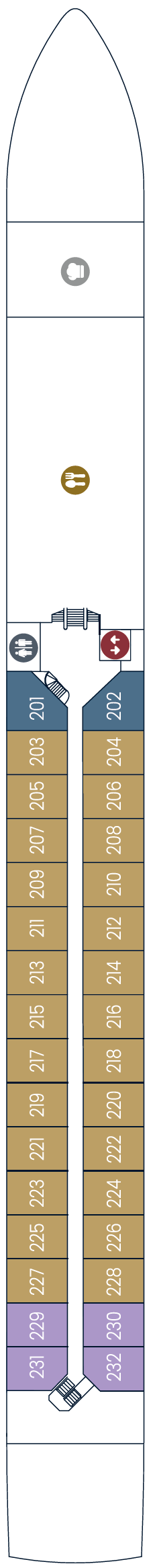 Deck plan for Ruby Deck