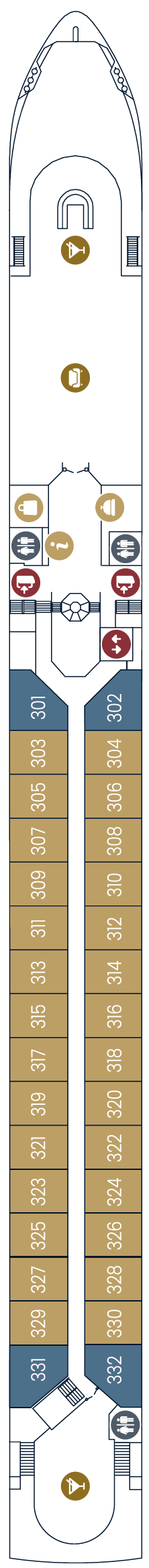 Deck plan for Diamond Deck