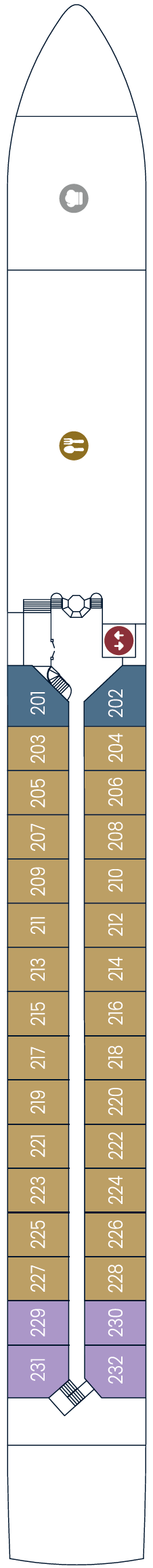 Deck plan for Ruby Deck