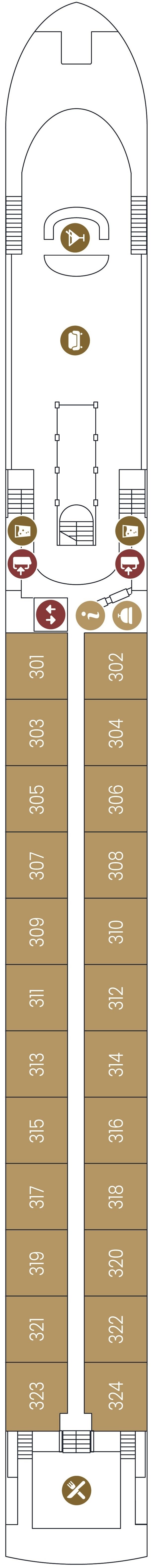 Deck plan for Diamond Deck