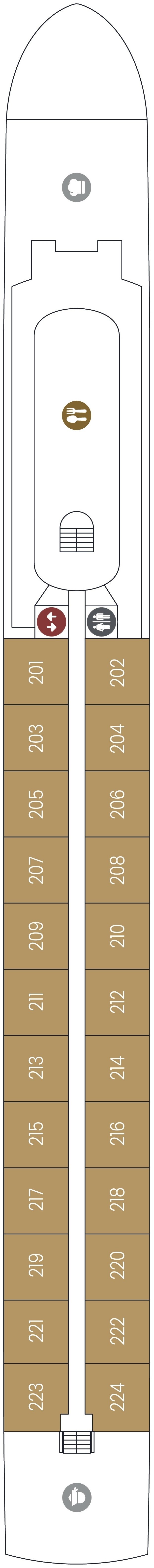 Deck plan for Ruby Deck