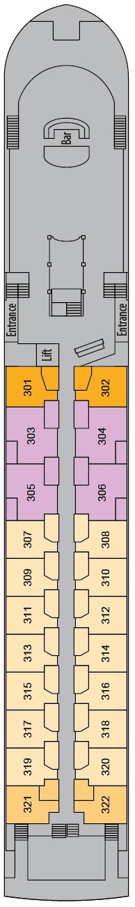 Deck plan for Diamond Deck