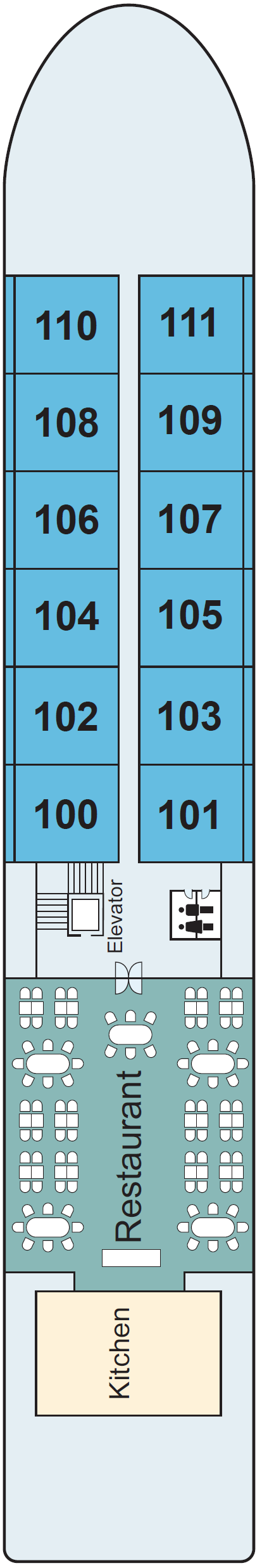 Deck plan for Main Deck