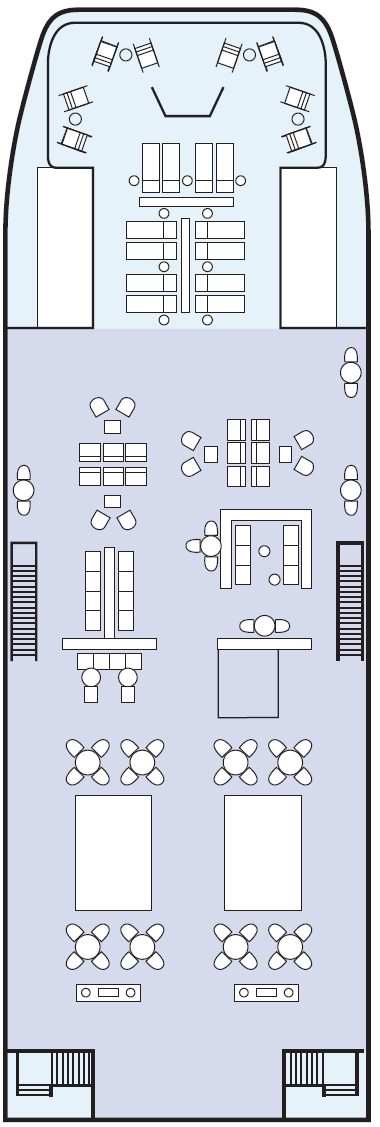 Deck plan for Sun Deck