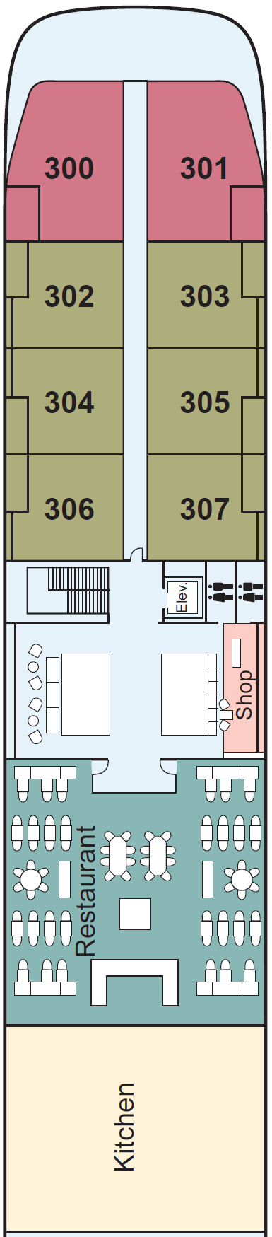 Deck plan for Upper Deck