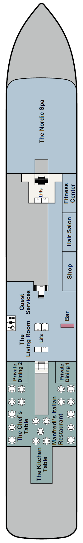 Deck plan for Deck 1