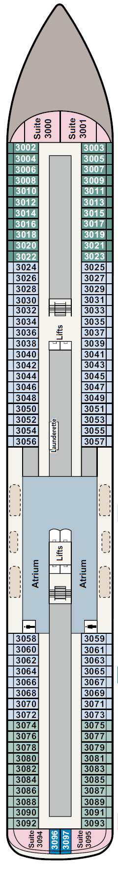 Deck plan for Deck 3