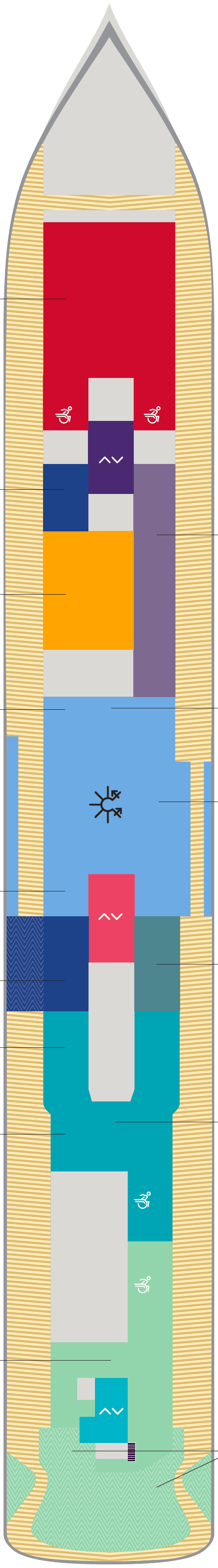 Deck plan for Deck 7