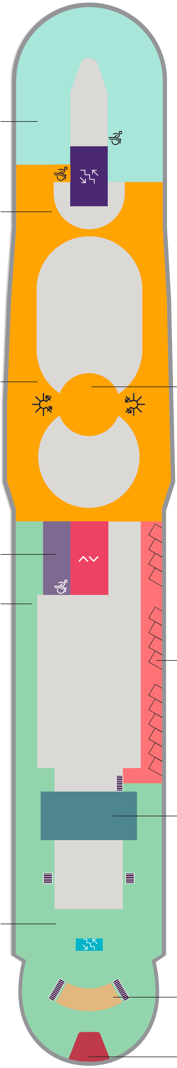 Deck plan for Deck 16