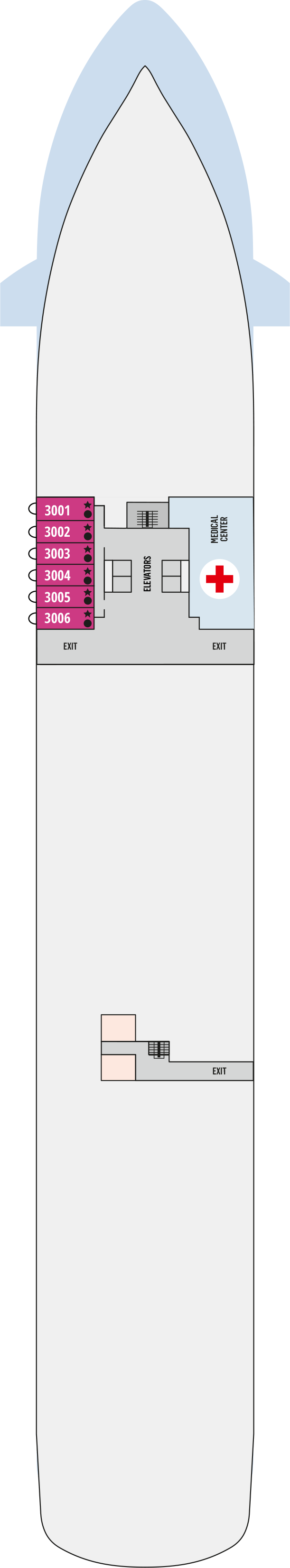 Deck plan for Deck 3