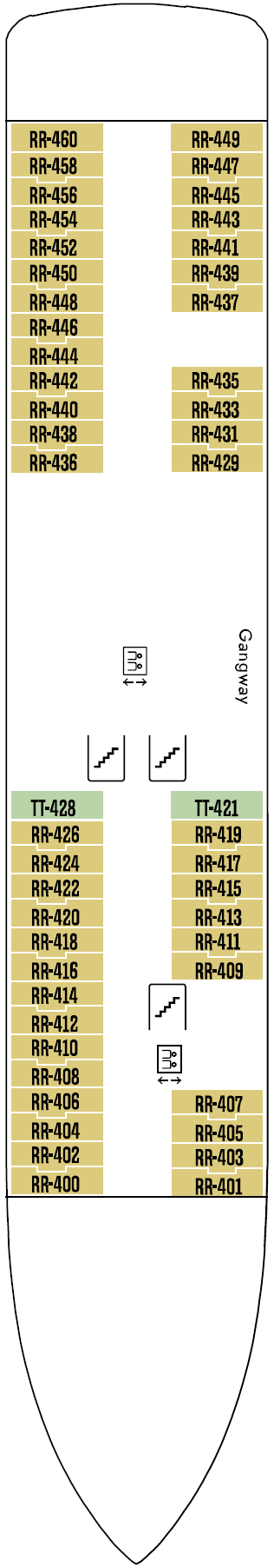 Deck plan for Deck 4
