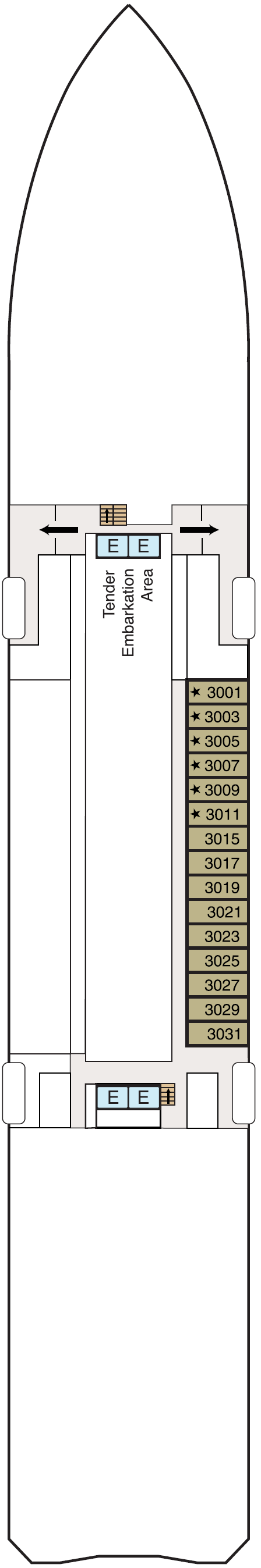 Deck plan for Deck 3