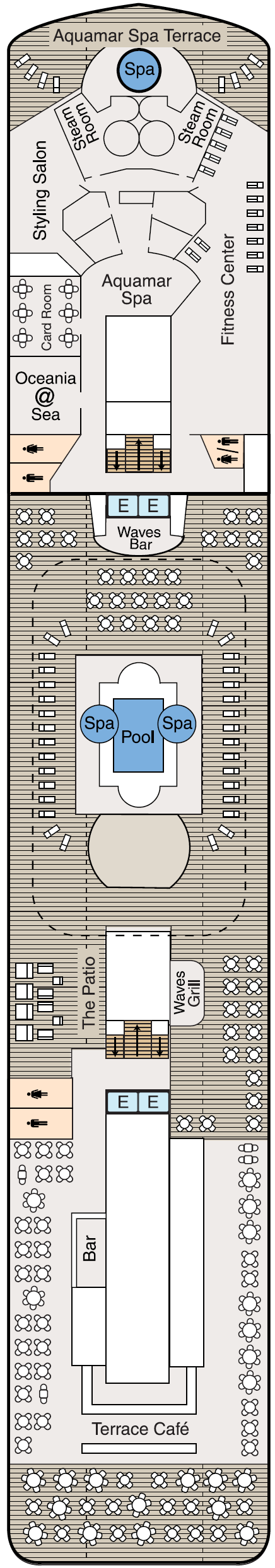 Deck plan for Deck 9