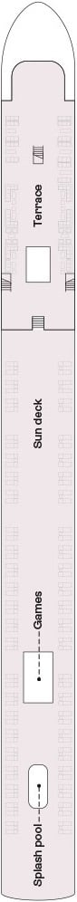Deck plan for Sun Deck