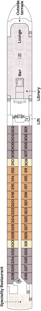 Deck plan for Upper Deck