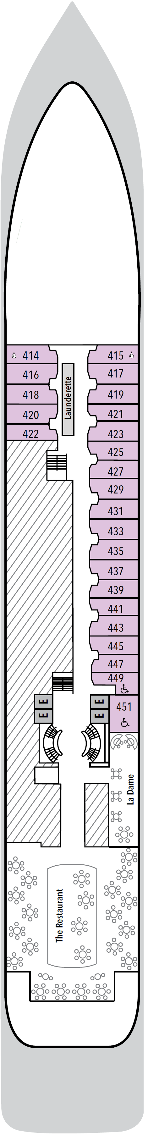 Deck plan for Deck 4