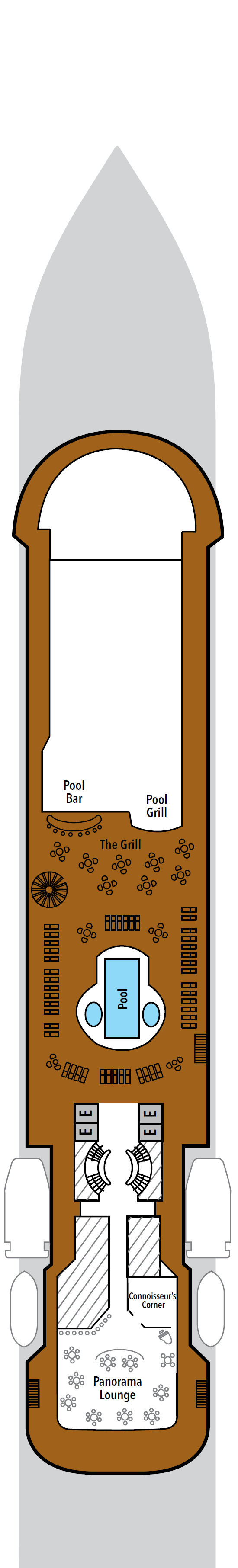 Deck plan for Deck 8