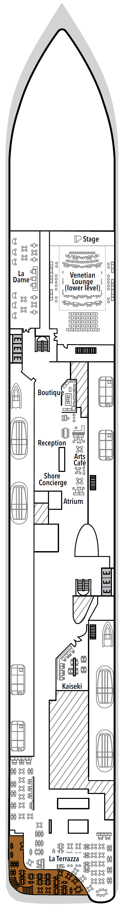 Deck plan for Deck 4