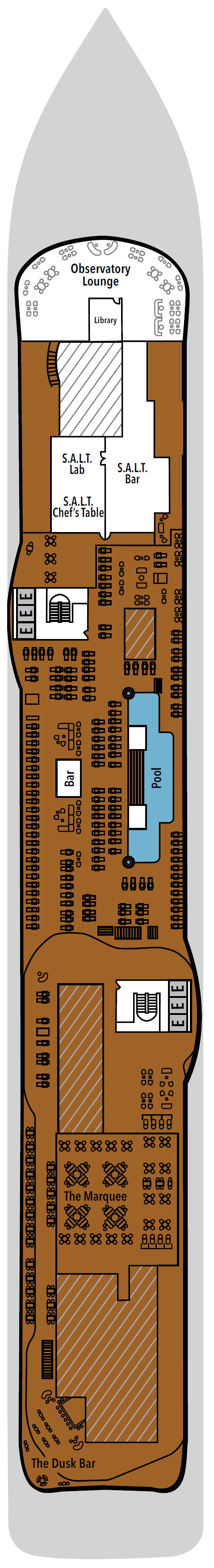Deck plan for Deck 10