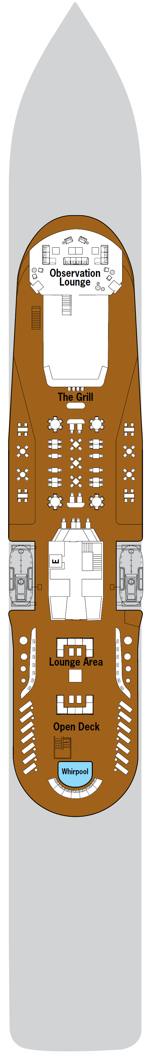 Deck plan for Deck 7